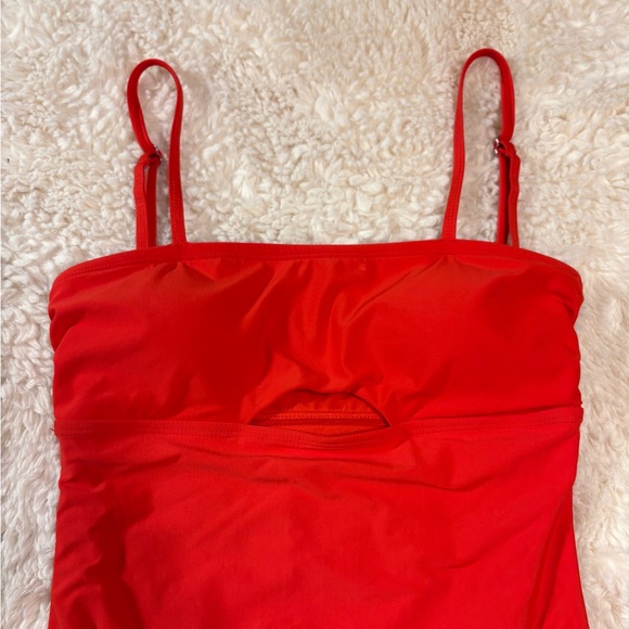 VYB Fire Red Women's One Piece Swimsuit - Picture 3 of 13